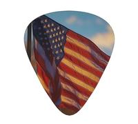 American Flag - Guitar Picks-12 Pack Includes Thin, Medium & Heavy Gauges, Best Gift for Guitar Lovers