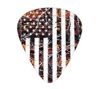 American Flag Guitar Picks 12 Pcs, Acoustic Essential Thick And Thin Plectrums Students 0.46 0.96 0.71 M