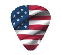 American Flag Guitar Picks, Premium Celluloid Picks For Enhanced Playability And Tone.
