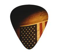 American flag Guitar Picks with Organizer Storage Box Guitar Plectrums 12PCS 3 Thickness Thin Medium Heavy 0.46 0.71 0.96mm Guitar Picks For Acoustic Electric or Bass Guitars