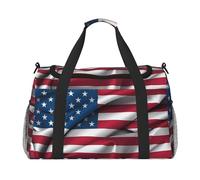 American Flag Hand Travel Bag.Fashionable Design, Large Storage Capacity, Suitable For Business Trips And Short Trips.