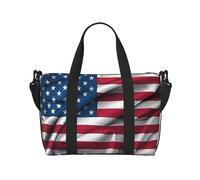 American Flag Hand Travel Bag. For Men And Women. Durable Material And Stylish Design, Suitable For Business And Leisure Travel., Black, One Size