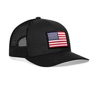 American Flag Hat USA - Trucker Mesh Snapback Baseball Cap