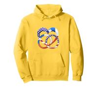 American Flag Heart Wedding Rings Marriage Chile Pullover Hoodie