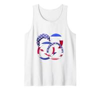 American Flag Heart Wedding Rings Marriage Costa Rica Tank Top