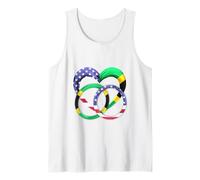 American Flag Heart Wedding Rings Marriage Jamaica Tank Top