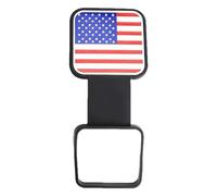 American Flag Hitch Cover | 2 Inch Trailer Receiver Tube Plug | PVC USA Flag Pattern Insert for Trucks, SUVs & | Weatherproof Dust, Rain, Snow & Ice Protection for Towing Hooks