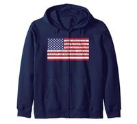 American Flag I Pledge Allegiance Zip Hoodie