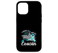 American Flag I Wear Teal For My Cousin Cervical Cancer Case for iPhone 12/12 Pro