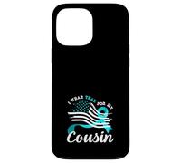 American Flag I Wear Teal For My Cousin Cervical Cancer Case for iPhone 13 Pro Max