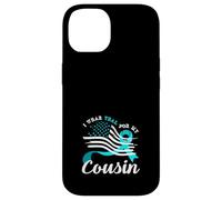 American Flag I Wear Teal For My Cousin Cervical Cancer Case for iPhone 14