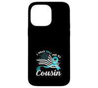 American Flag I Wear Teal For My Cousin Cervical Cancer Case for iPhone 14 Pro Max