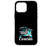 American Flag I Wear Teal For My Cousin Cervical Cancer Case for iPhone 16 Pro Max