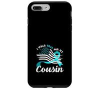 American Flag I Wear Teal For My Cousin Cervical Cancer Case for iPhone 7 Plus/8 Plus