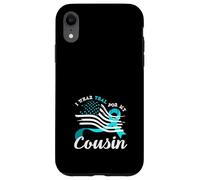 American Flag I Wear Teal For My Cousin Cervical Cancer Case for iPhone XR