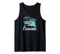 American Flag I Wear Teal for My Cousin Cervical Cancer Tank Top