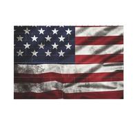 American Flag Independence Fourth of July Printed Jigsaw Puzzle 14.4x9.8 CM, Rectangular Puzzle Challenging Game for Adults Gifts, Family Fun Decorative Wall Decor