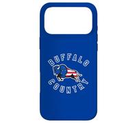 American Flag Inside A Buffalo Bison Silhouette Buffalo NY Case for iPhone 17 Pro Max
