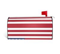 American Flag It is a Waterproof Fabric Mailbox Cover with a Print on one Side and a Curved Opening on one Side.