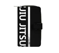 American Flag Jiu-Jitsu Cute Long Wallets Large Capacity Wallet Buckle Handbag Blocking Clutch Handbag for Bill Cash Coin Card Key Purse