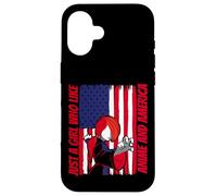 American Flag - Just a girl who like anime and america Case for iPhone 16