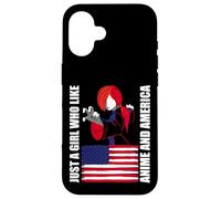 American Flag - Just a girl who like anime and america Case for iPhone 16