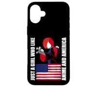 American Flag - Just a girl who like anime and america Case for iPhone 16 Plus