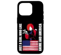 American Flag - Just a girl who like anime and america Case for iPhone 16 Pro