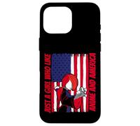 American Flag - Just a girl who like anime and america Case for iPhone 16 Pro Max