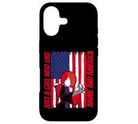 American Flag - Just a girl who like anime and america Case for iPhone 17