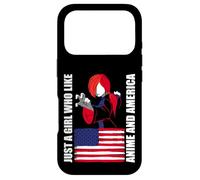 American Flag - Just a girl who like anime and america Case for iPhone 17 Pro