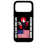 American Flag - Just a girl who like anime and america Case for iPhone 17 Pro Max