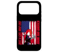 American Flag - Just a girl who like anime and america Case for iPhone 17 Pro Max