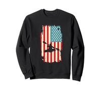 American Flag Kayaking Paddler River Kayak Sweatshirt