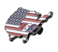 American Flag Lapel Pin Metal Enamel for Blazer, Remembrance Day Memorial | Butterfly Clutch Backing, Fine Needle, Fashionable Accessory for Men and Women, Anti-fading Finish