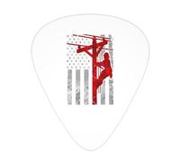 American Flag Lineman National Design Guitar Picks Plectrums For Guitar Bass 12 Pack