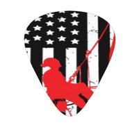 American Flag Lineman National Design Guitar Picks Plectrums For Guitar Bass 12 Pack