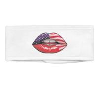'American Flag Lips' Beauty Head Band/Hair Band (HB00037643)