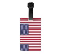American Flag Luggage tag Hanger Protects Privacy and is a Must-Have for Travel and is Durable