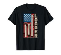 American Flag Lumberjack Professional Forestry Technician T-Shirt