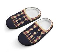 American Flag Military Soldiers Army Slippers Warm House Shoes Home Travel Spa Hotel Slipper Boys Girls 32-33