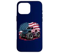 American Flag Monster Truck Graphic Tee for Men Women Kids Case for iPhone 16 Pro Max