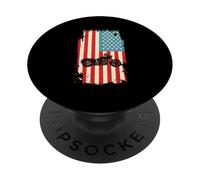 American Flag Motorcycle Biker Chopper USA PopSockets Adhesive PopGrip