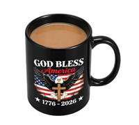 American Flag Mug, 35 cl Ceramic Patriotic 250th Anniversary Drinking Glassware | 250th Anniversary Mug America Drinking Cup - For Adult Soldiers Family Tea Water Milk Celebration Party