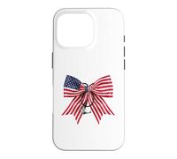 American Flag Nurse Bow Stethoscope 4th of July Pride Case for iPhone 16 Pro