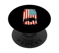 American Flag Off Road Vehicle 4x4 Truck USA PopSockets Adhesive PopGrip