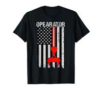 American Flag Operator Vintage Patriotic Equipment Gifts Men T-Shirt