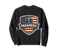 American Flag Paramedic EMT Patriot Vintage USA EMS Medic Sweatshirt