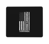 American Flag Parkinson'S Disease Survivor Mouse Mat Portable Mousepad Stitched Edge Mouse Pads For Gaming Computer Office 25X30Cm