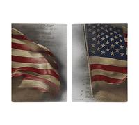 American Flag Passport Holder with Card And Ticket Slot, PU Leather Passport Case Easy Access, Travel Essentials Document Organizer Waterproof Travel Wallet for Men Women